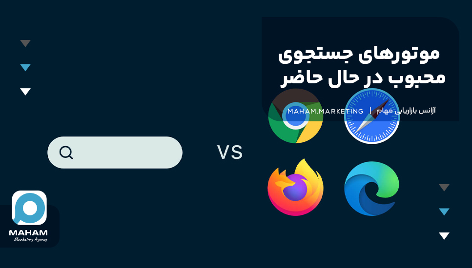 موتورهای جستجوی محبوب در حال حاضر