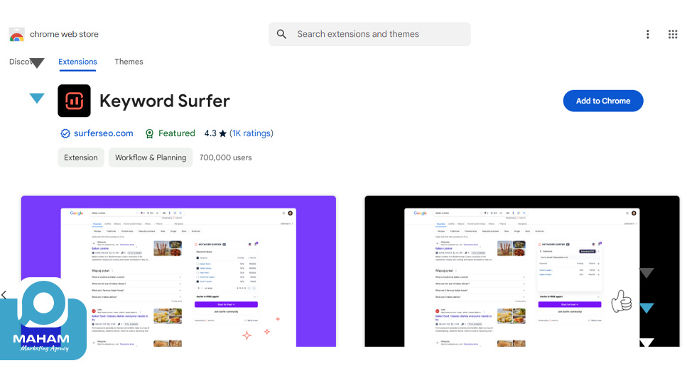 Keyword Surfer