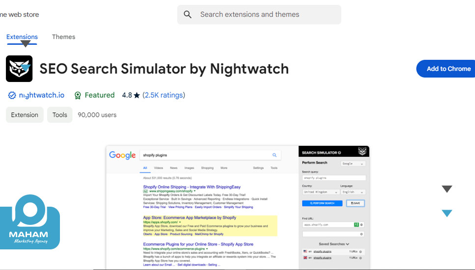 SEO Search Simulator by NightWatch