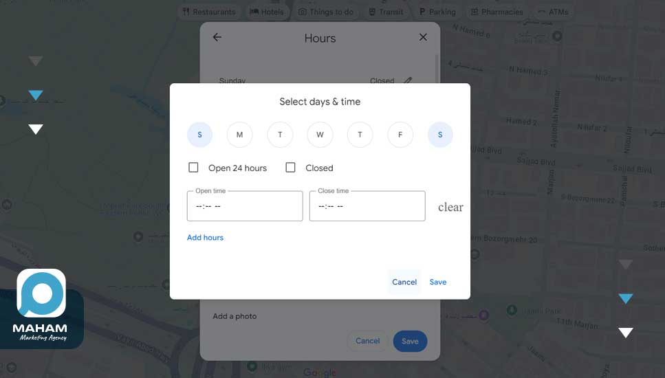 How to register the location in Google7 