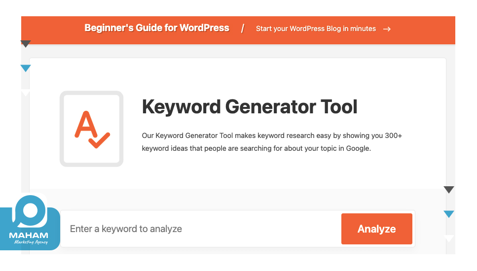 WPBeginner Keyword Generator