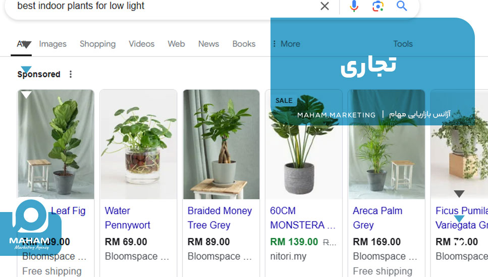     تجاری (Commercial Search Intent)