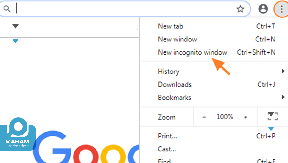 استفاده از تب ناشناس (Incognito) در کروم