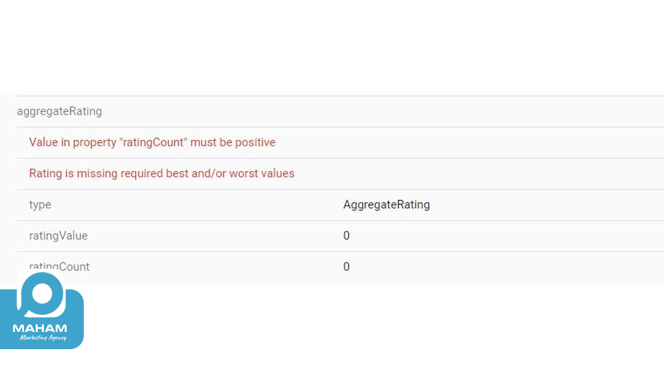 ۳۱. خطای Value in Property "ratingCount" Must Be Positive