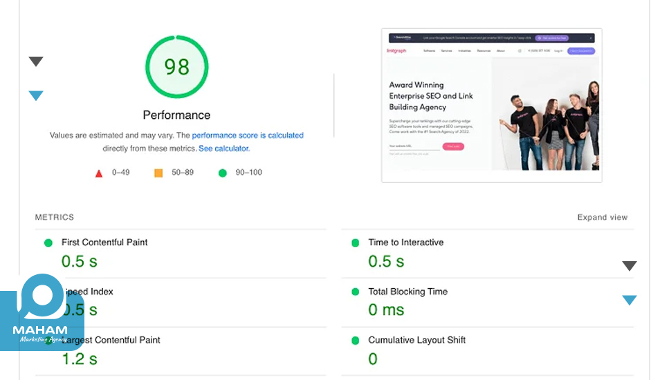 استفاده از PageSpeed Insights برای تجزیه و تحلیل دقیق‌تر