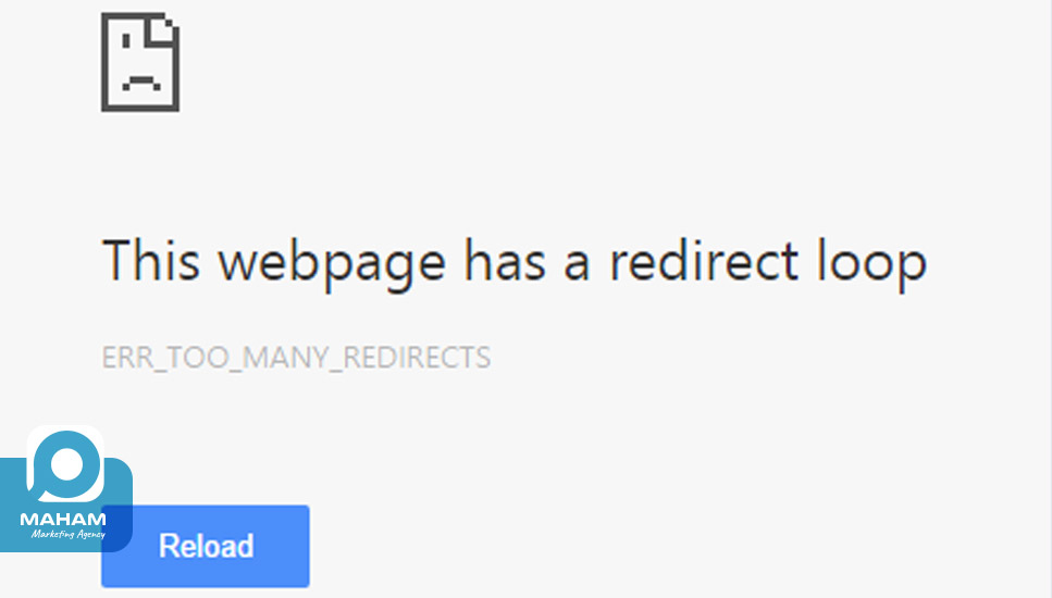 ۲. خطای ریدایرکت یا Redirect Error