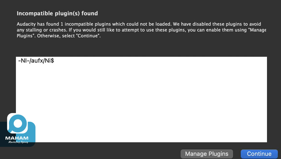 ۲۲. خطای Uses incompatible plugins